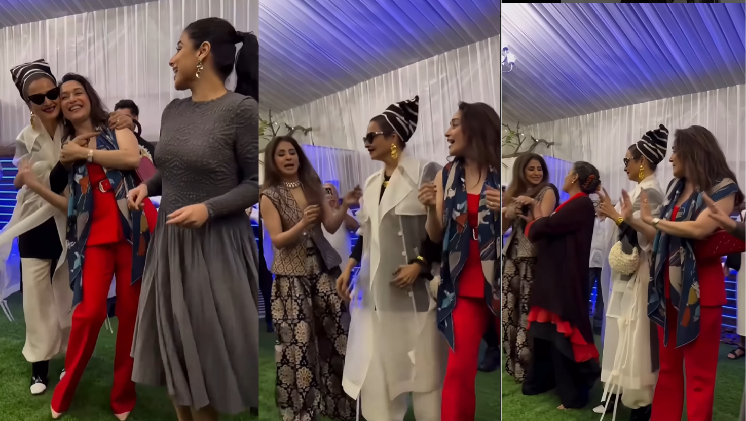 शबाना आज़मी के 75वें जन्मदिन पर बॉलीवुड का धमाका: रेखा, माधुरी और विद्या बालन ने मचाया डांस का तूफ़ान | "Image Courtesy:Instagram/@jennyhanlegendaryrekhaofficial