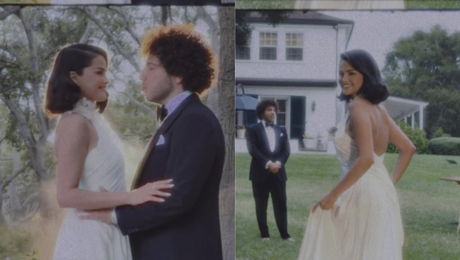 Selena Gomez wedding 2025 floral bridal dress | Image Courtesy:instagram/@selenagomez