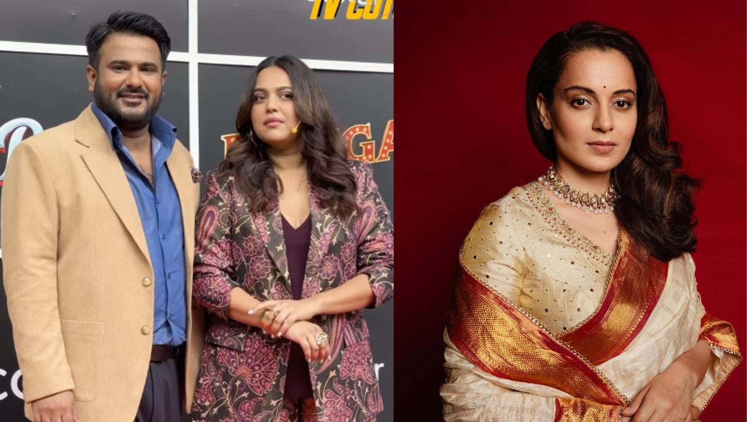 "कंगना रनौत को लेकर पति से उलझीं स्वरा भास्कर, कह डाली ऐसी बात कि मच गया हंगामा !"Image Courtesy: Instagram/@reallyswara/@kanganaranaut