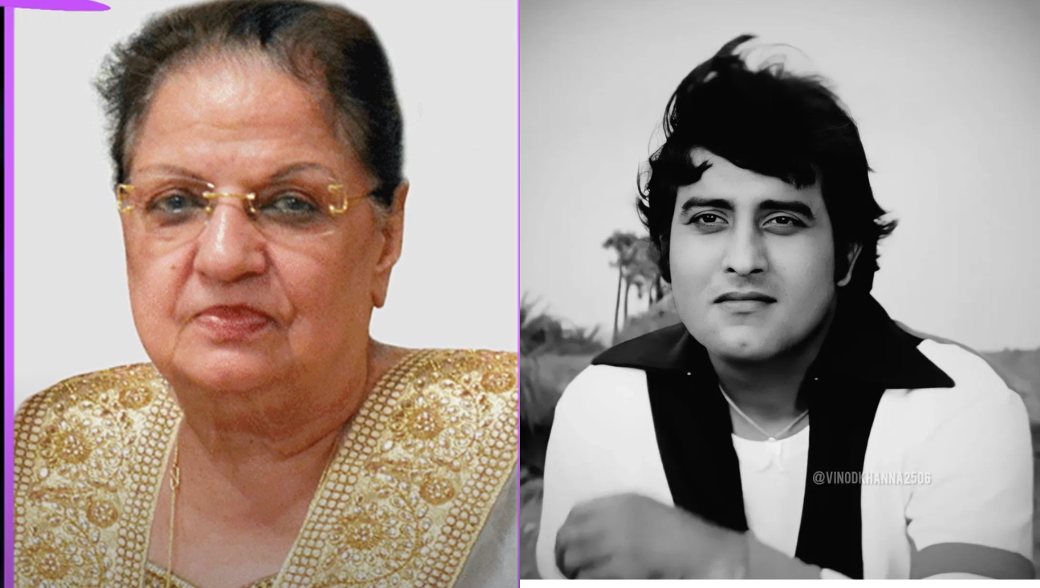 "अर्जुन कपूर की दादी Vinod Khanna विवाद पर टिप्पणी करती हुई | "Image Courtesy:instagram & Yt/@vinodkhanna2506/@Page3 Reporter