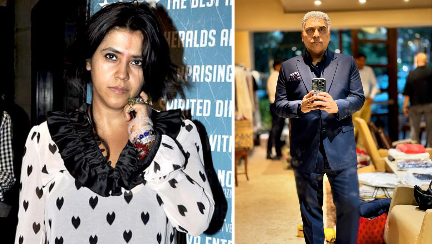 Ektaa Kapoor giving reaction on Ram Kapoor weight loss | "Image Courtesy:instagram/@@ektarkapoor/@@iamramkapoor