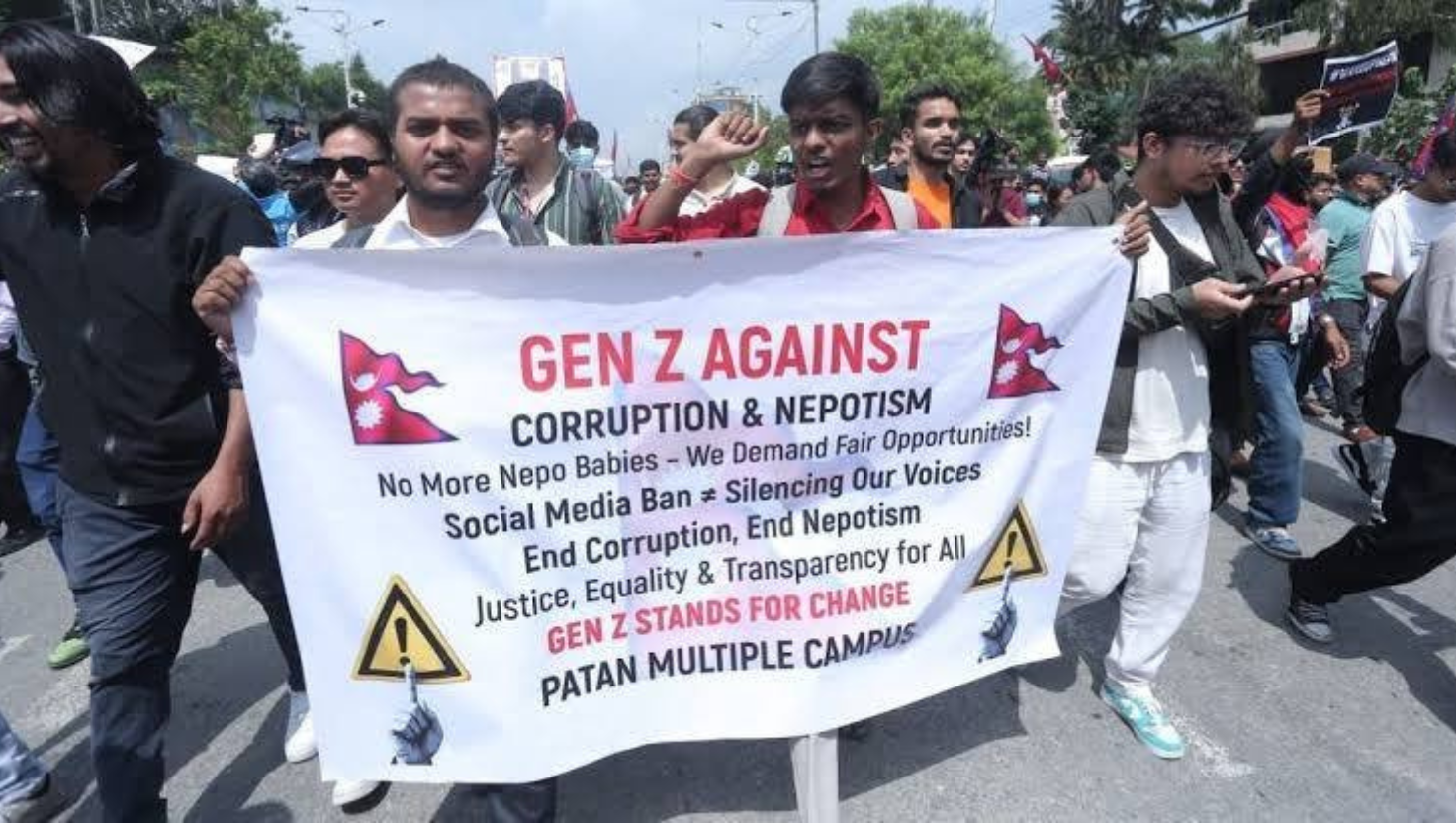 नेपाल में जेनरेशन Z का विद्रोह: भ्रष्टाचार और निरंकुश सत्ता के खिलाफ युवा क्रांति | "Image Courtesy:X/@Mohammed Zubair
