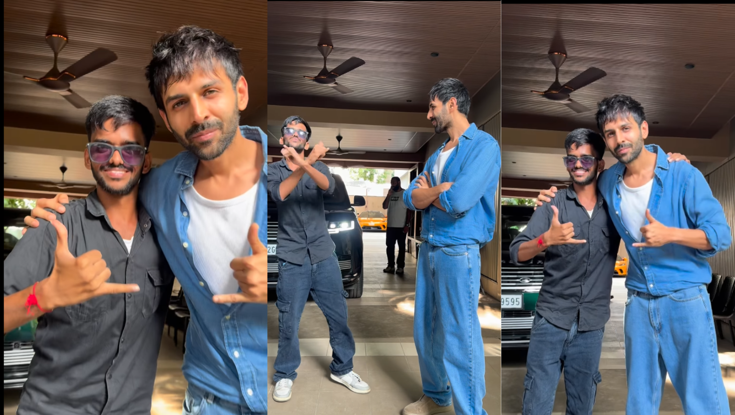 भावुक कार्तिक आर्यन ने वाराणसी से आए मूक-बधिर प्रशंसक से मुलाकात की: ‘मैंने अच्छे कर्म किए होंगे’ | "Image Courtesy:Instagram/@kartikaaryan