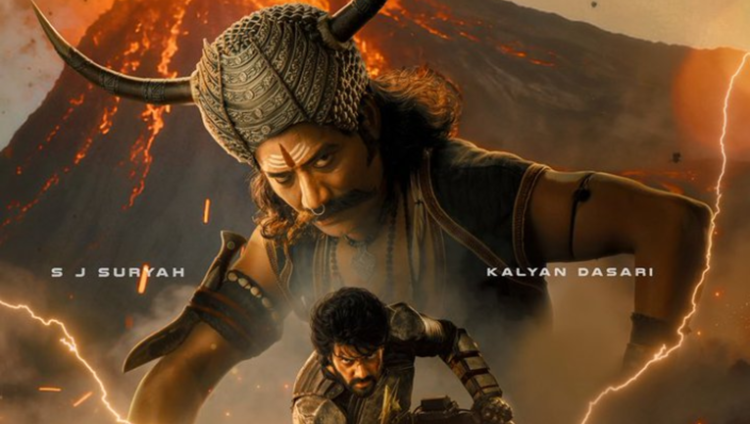 अधीरा फर्स्ट लुक पोस्टर: प्रशांत वर्मा ने अपनी पीवीसीयू फिल्म के लिए कल्याण दासारी को सुपरहीरो और एसजे सूर्या को विलेन के रूप में दर्शकों के सामने प्रस्तुत किया है। "Image Courtesy:X/@Prasanth Varma