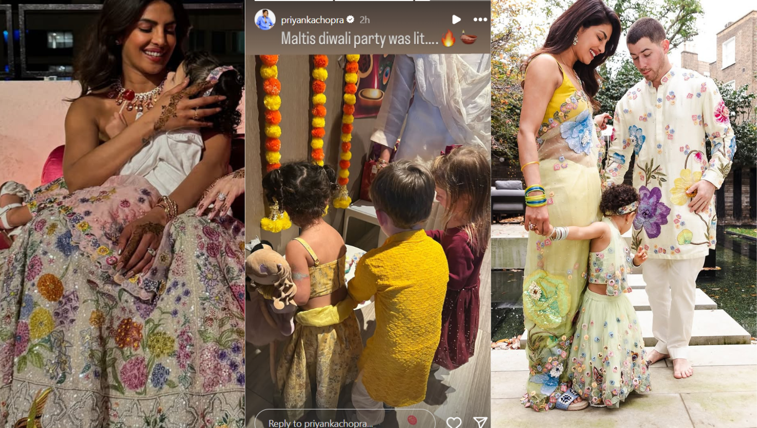 Priyanka Chopra Diwali celebration 2025 with family | "Image Courtesy:instagram/@priyankachopra