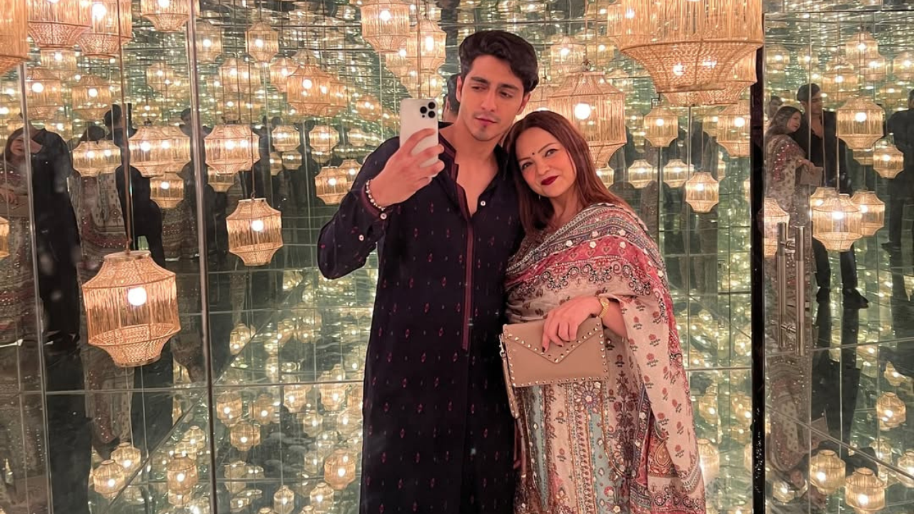 Ahaan Panday with mother Deanne Panday Diwali moment | "Image Courtesy:instagram/@deannepanday