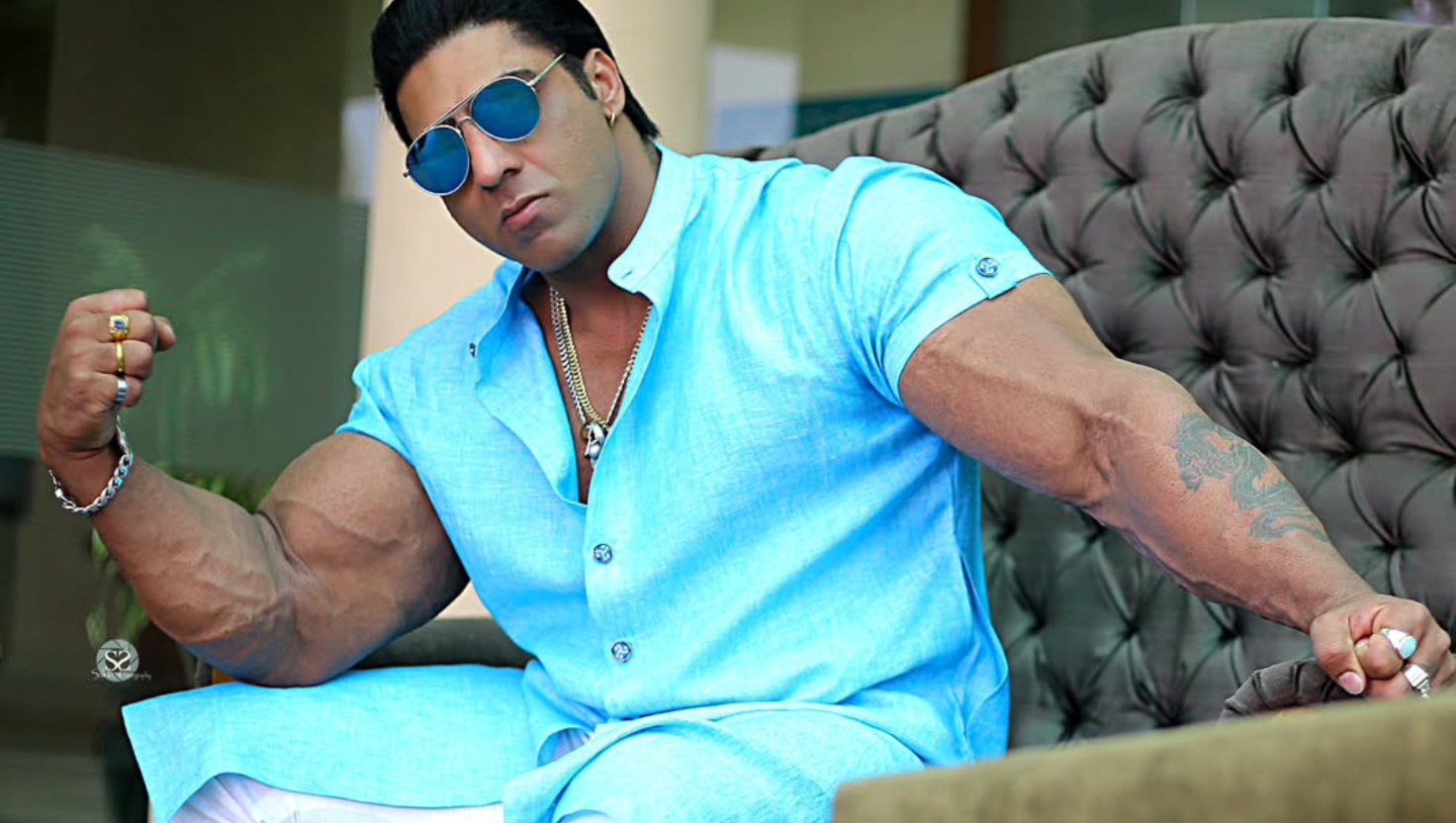 “भारत के प्रसिद्ध शाकाहारी बॉडीबिल्डर Varinder Singh Ghuman का पोर्ट्रेट | "Image Courtesy:instagram/@veervarindersinghghuman