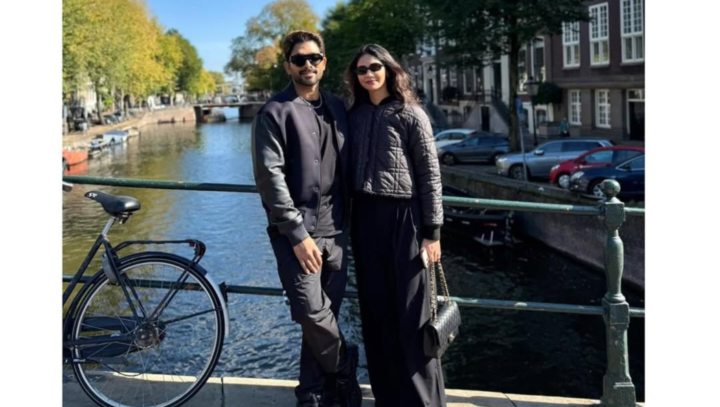 Allu Arjun and Sneha Reddy enjoying canal ride in Amsterdam | "Image Courtesy:instagram/@alluarjunonline