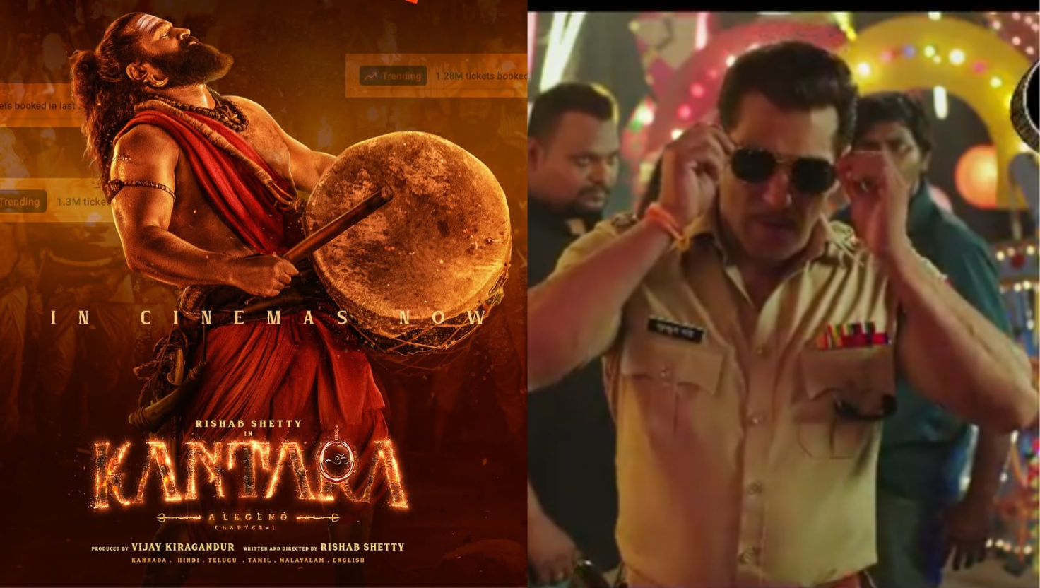 Kantara vs Dabangg 2 – Comparison chart of box office collections | "Image Courtesy:instagram/@beingsalmankhan/@/@irishabshettyofficial