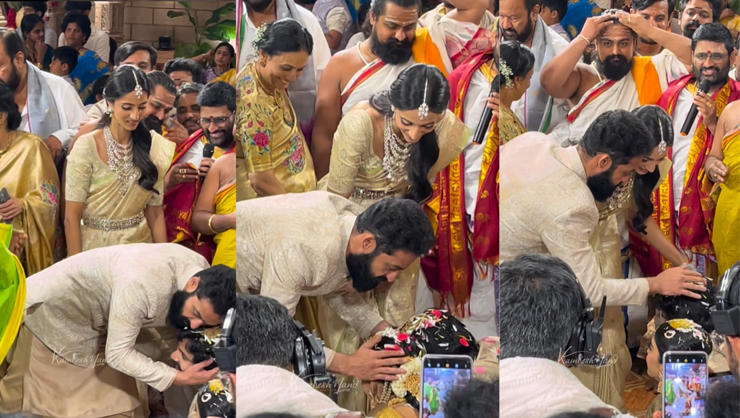 Jr NTR और पत्नी Lakshmi Pranathi नितिन की शादी में | "Image Courtesy:instagram/@artistrybuzz_