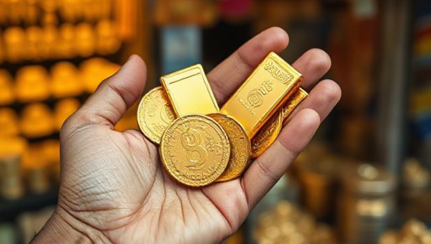 “Shocked people looking at gold bars as Gold Rate crosses ₹1,21,000 in India”