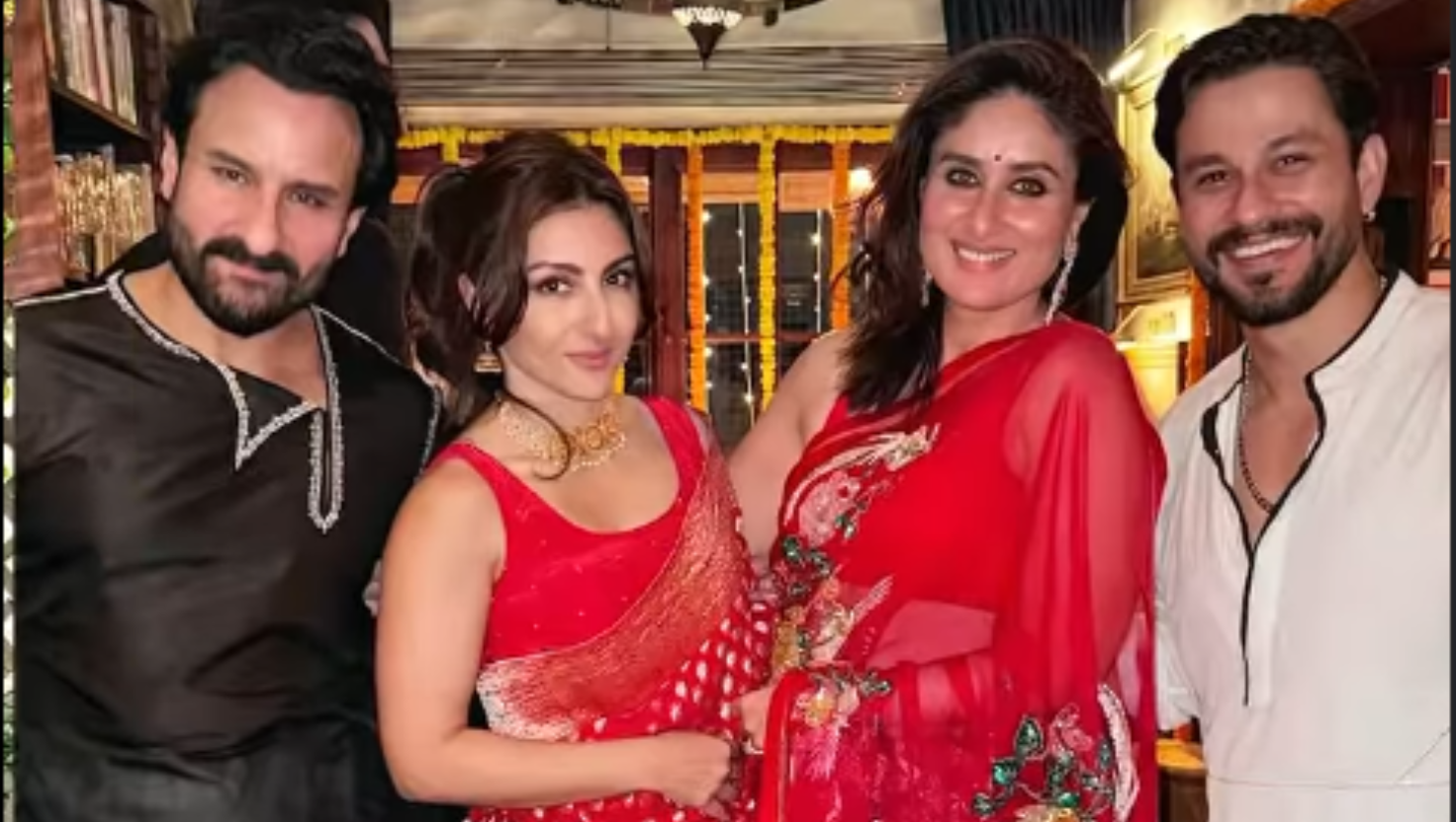 Soha Ali Khan Saif Ali Khan and Kareena Kapoor wedding candid moment | "Image Courtesy:instagram/@kareenakapoorkhan/